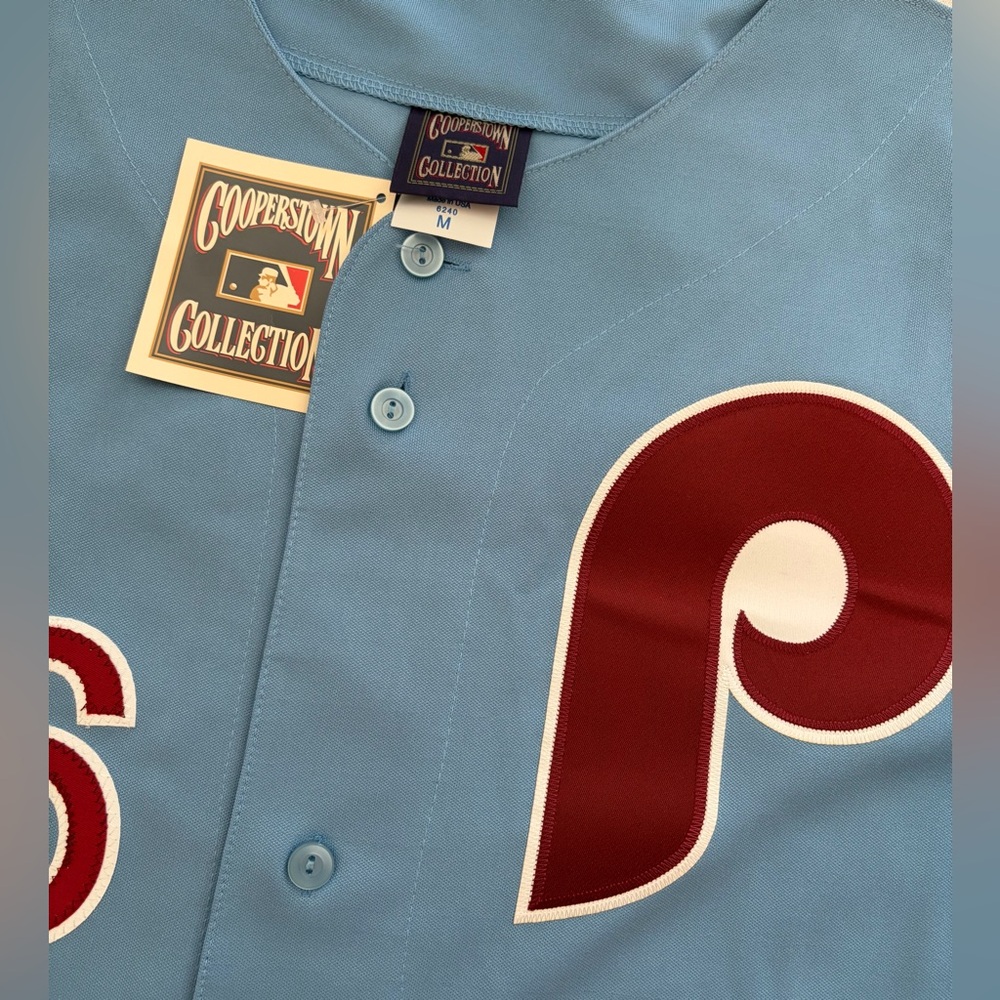 Majestic Authentic Philadelphia Phillies Chase Utley Cooperstown Jersey Mens M - Picture 5 of 7